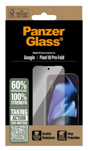 PanzerGlass Classic Fit Google Pixel 10 Pro Fold Screen Protector Tempered Glass afbeelding 4