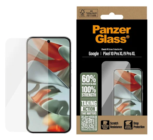PanzerGlass Classic Fit Google Pixel 10 Pro XL / 9 Pro XL Screen Protector Glass afbeelding 1
