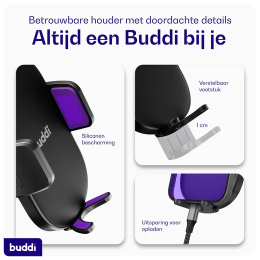 Buddi Way 2 Universele Telefoonhouder Auto CD-Speler met Sleuf Houder afbeelding 10