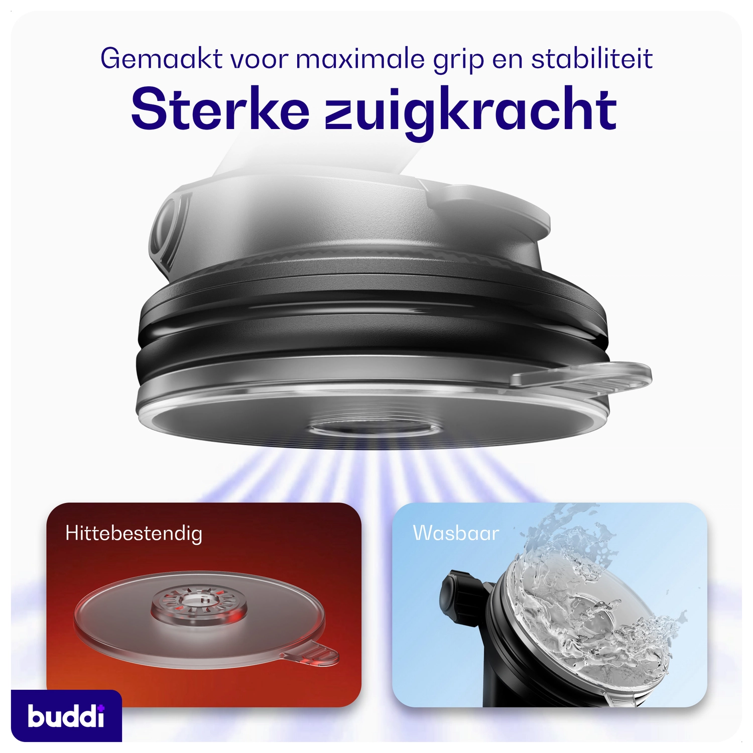 Buddi MagWay Universele MagSafe Telefoonhouder Auto Dashboard/Raam met Zuignap afbeelding 4