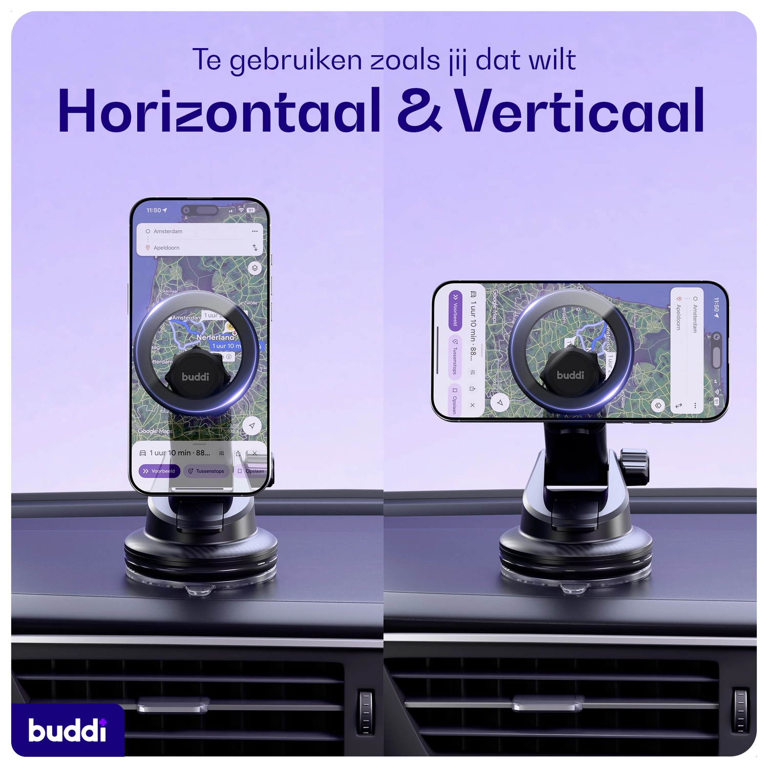 Buddi MagWay Universele MagSafe Telefoonhouder Auto Dashboard/Raam met Zuignap afbeelding 6