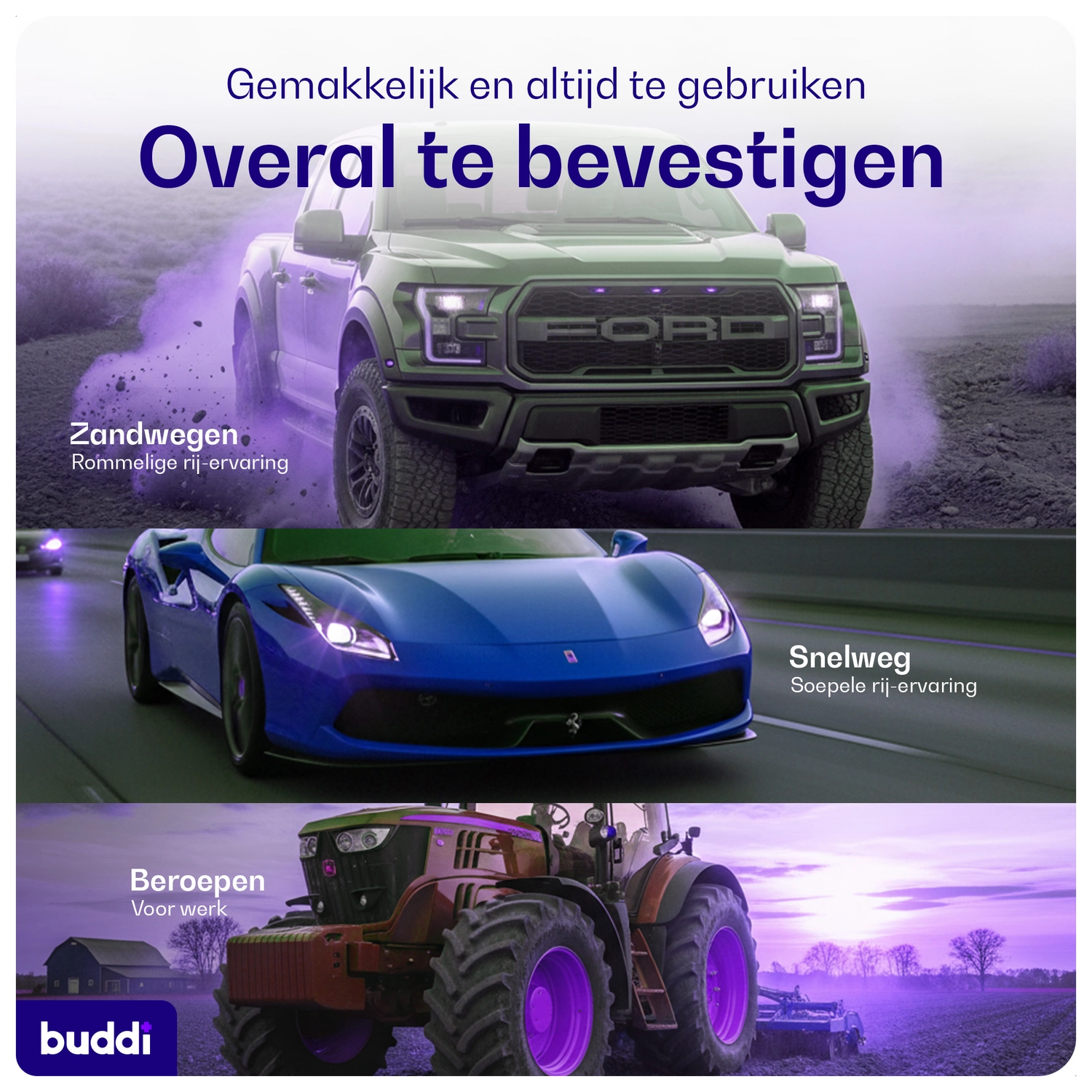 Buddi MagWay Universele MagSafe Telefoonhouder Auto Dashboard/Raam met Zuignap afbeelding 12
