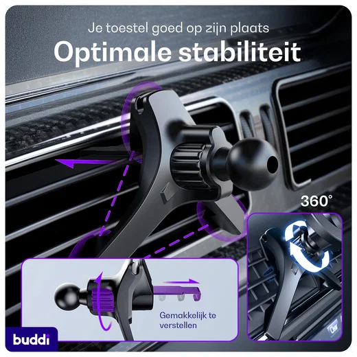 Buddi MagWay Universele MagSafe Telefoonhouder Auto Ventilatierooster afbeelding 5