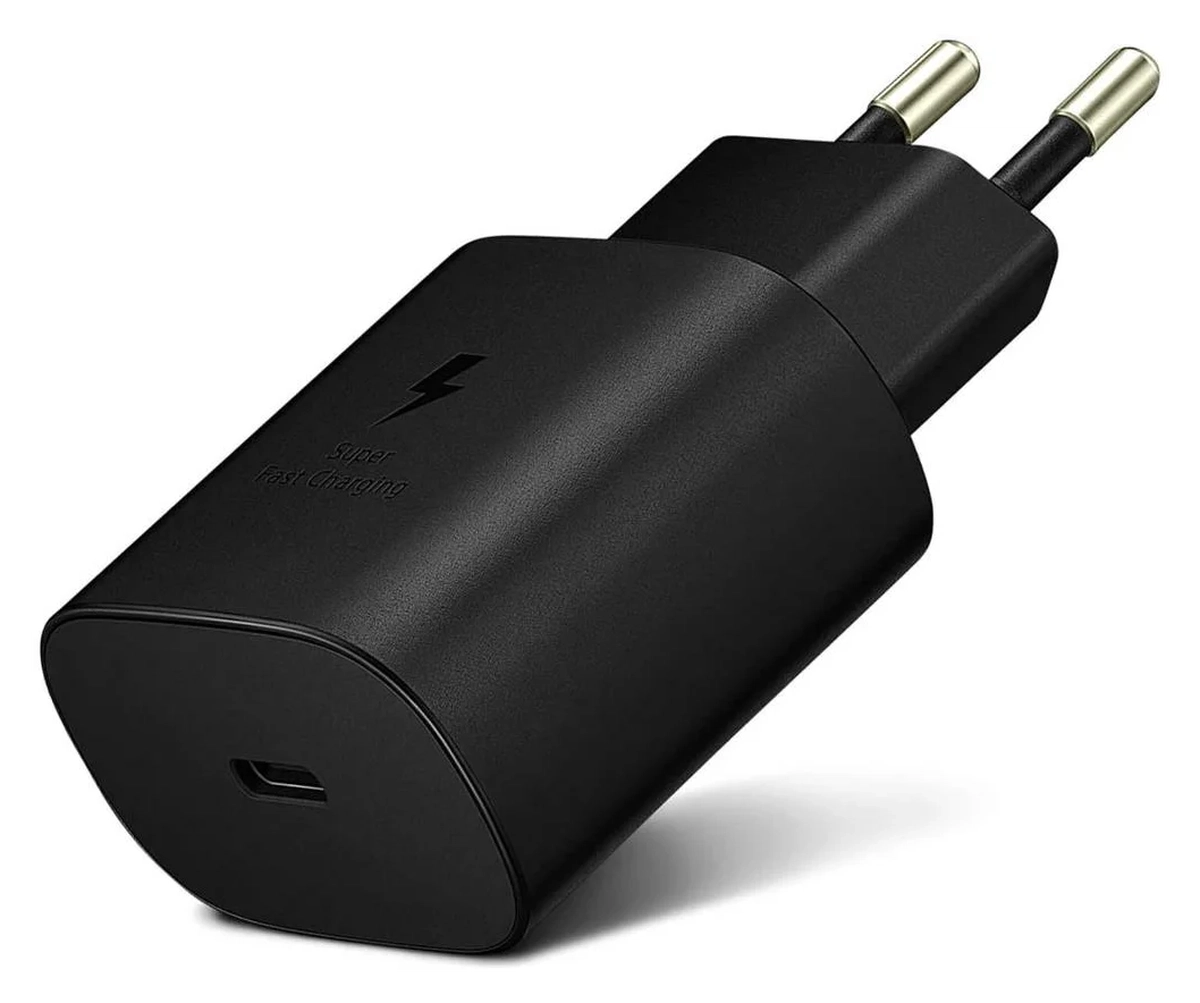 Originele Samsung 25W Power Adapter USB-C Adapter Duo Pack Zwart afbeelding 10