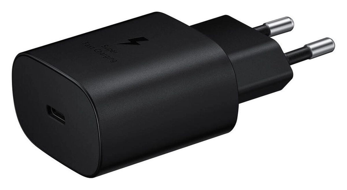 Originele Samsung 25W Power Adapter USB-C Adapter Duo Pack Zwart afbeelding 2