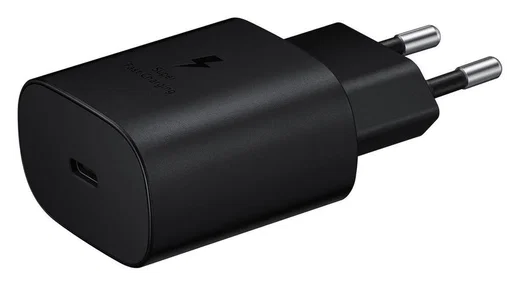 Originele Samsung 25W Power Adapter USB-C Adapter Duo Pack Zwart afbeelding 2