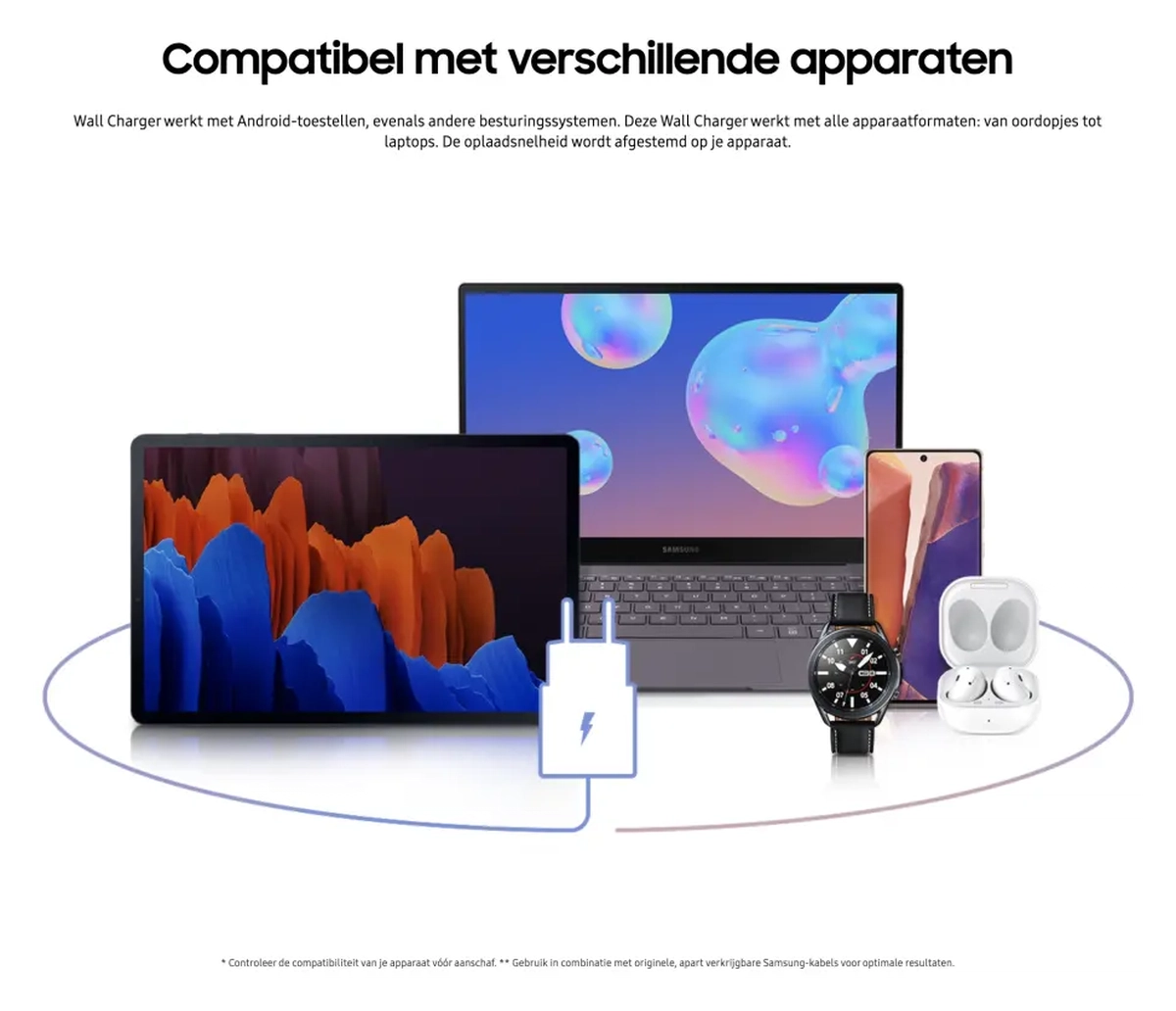 Originele Samsung 25W Power Adapter USB-C Adapter Duo Pack Zwart afbeelding 5