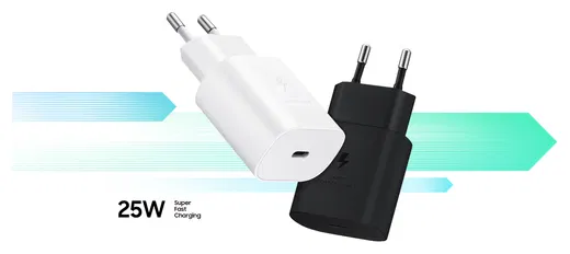 Originele Samsung 25W Power Adapter USB-C Adapter Duo Pack Wit afbeelding 7