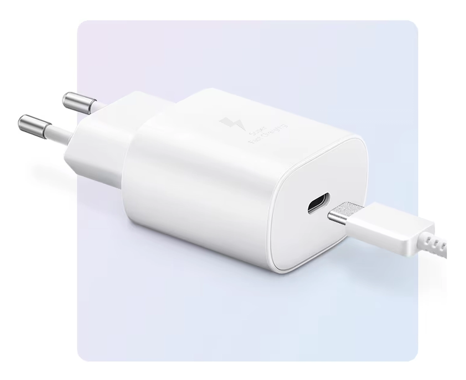 Originele Samsung 25W Power Adapter USB-C Adapter Duo Pack Wit afbeelding 8