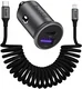 Buddi Power 45W Autolader met USB-C naar Lightning Krulsnoer