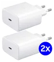 Originele Samsung 65W Power Adapter USB-C Adapter Duo Pack Wit