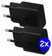 Originele Samsung 15W PD Power Adapter USB-C Oplader Duo Pack Zwart afbeelding 1