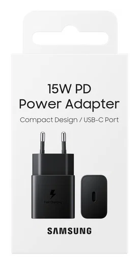 Originele Samsung 15W PD Power Adapter USB-C Oplader Duo Pack Zwart afbeelding 5