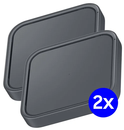 Originele Samsung Mono Wireless Charger Pad 15W Duo Pack Grijs afbeelding 1