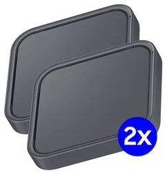 Originele Samsung Mono Wireless Charger Pad 15W Duo Pack Grijs afbeelding