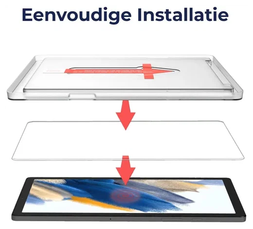 Duo pack Rosso Samsung Galaxy Tab A8 Tempered Glass Installatietray afbeelding 2