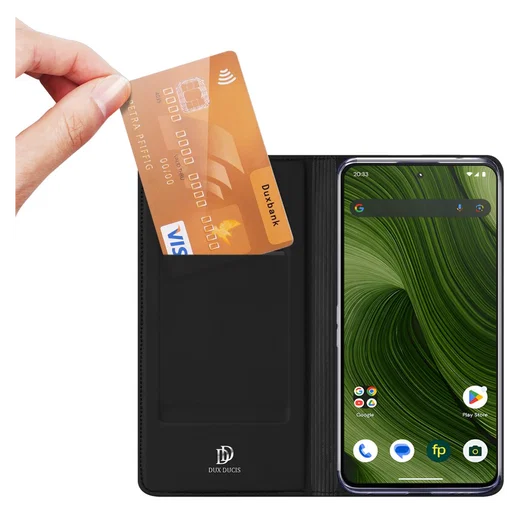 Dux Ducis Skin Pro FairPhone 6 / 6+ Hoesje Portemonnee Book Case Zwart afbeelding 2