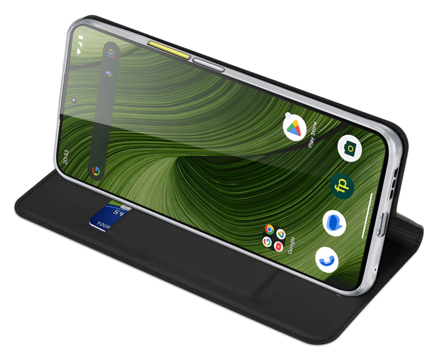 Dux Ducis Skin Pro FairPhone 6 / 6+ Hoesje Portemonnee Book Case Zwart afbeelding 6