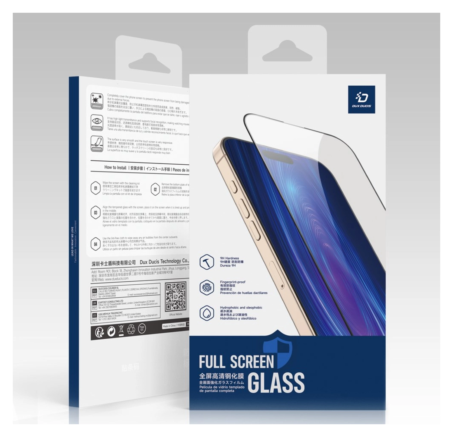 Dux Ducis Nothing Phone (3) Screen Protector 9H Tempered Glass afbeelding 7
