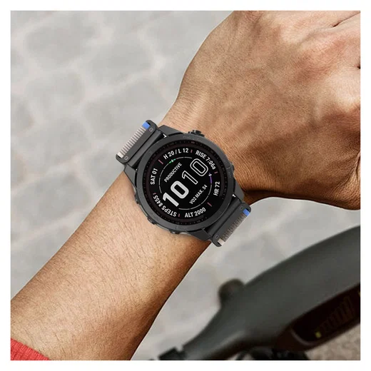 Universeel Smartwatch Bandje 22MM - Nylon - Trail Loop - Grijs afbeelding 5