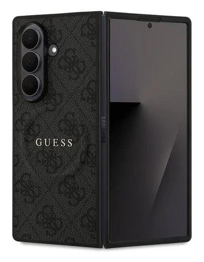 Guess Samsung Galaxy Z Fold 7 Hoesje MagSafe 4G Monogram Logo Zwart afbeelding 1