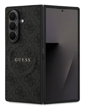 Guess Samsung Galaxy Z Fold 7 Hoesje MagSafe 4G Monogram Logo Zwart