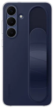 Origineel Samsung Galaxy S25 FE Hoesje Standing Grip Case Blauw