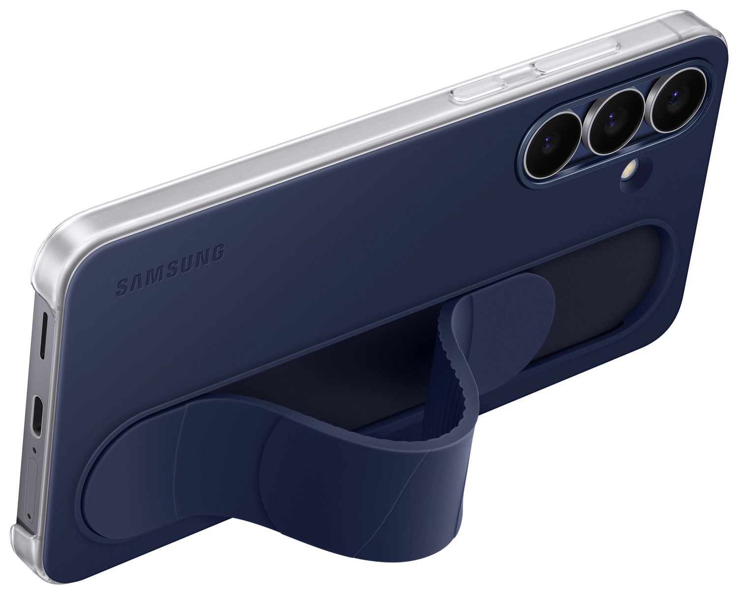Origineel Samsung Galaxy S25 FE Hoesje Standing Grip Case Blauw afbeelding 2