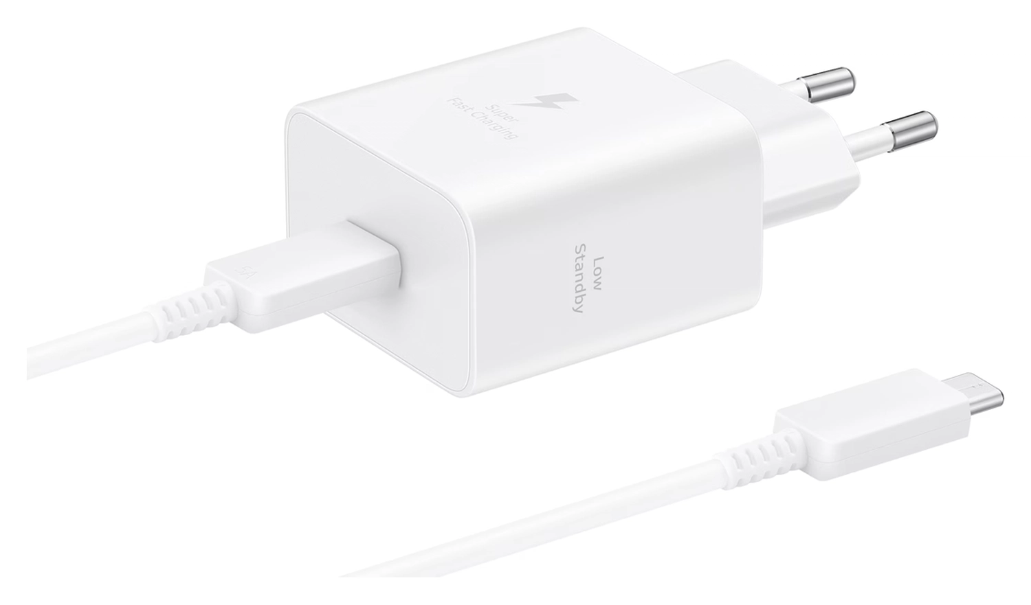 Originele Samsung 45W Efficiency Adapter met USB-C Kabel 1.8 Meter 5A Wit afbeelding 1