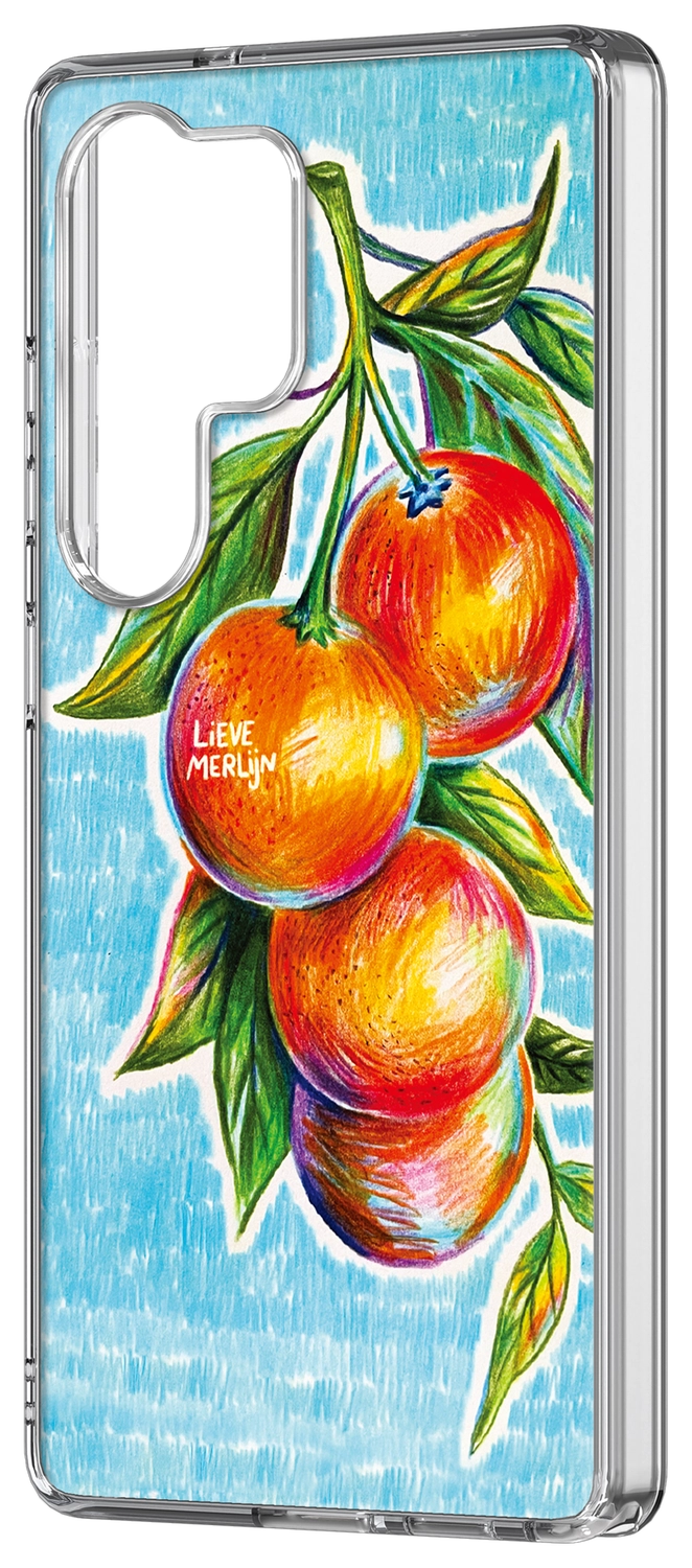 Samsung Galaxy S25 Ultra Lieve Merlijn Mandarin Hybrid Case Blauw afbeelding 2
