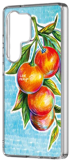 Samsung Galaxy S25 Ultra Lieve Merlijn Mandarin Hybrid Case Blauw afbeelding 2