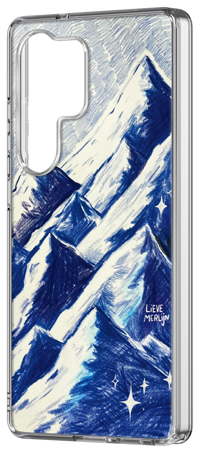 Samsung Galaxy S25 Ultra Lieve Merlijn Mountain Hybrid Case Grijs afbeelding 2
