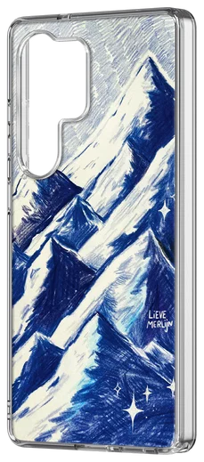 Samsung Galaxy S25 Ultra Lieve Merlijn Mountain Hybrid Case Grijs afbeelding 2