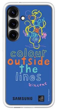 Origineel Samsung Galaxy S25 Hoesje FlipSuit Case Van Gogh Blauw