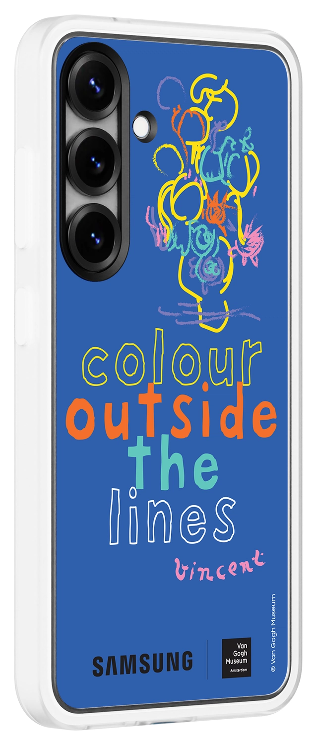 Origineel Samsung Galaxy S25 Hoesje FlipSuit Case Van Gogh Blauw afbeelding 2