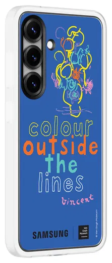 Origineel Samsung Galaxy S25 Hoesje FlipSuit Case Van Gogh Blauw afbeelding 2