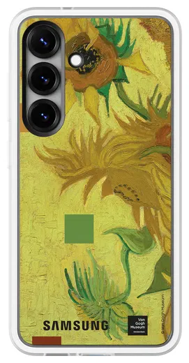 Origineel Samsung Galaxy S25 Hoesje FlipSuit Case Van Gogh Geel afbeelding 1