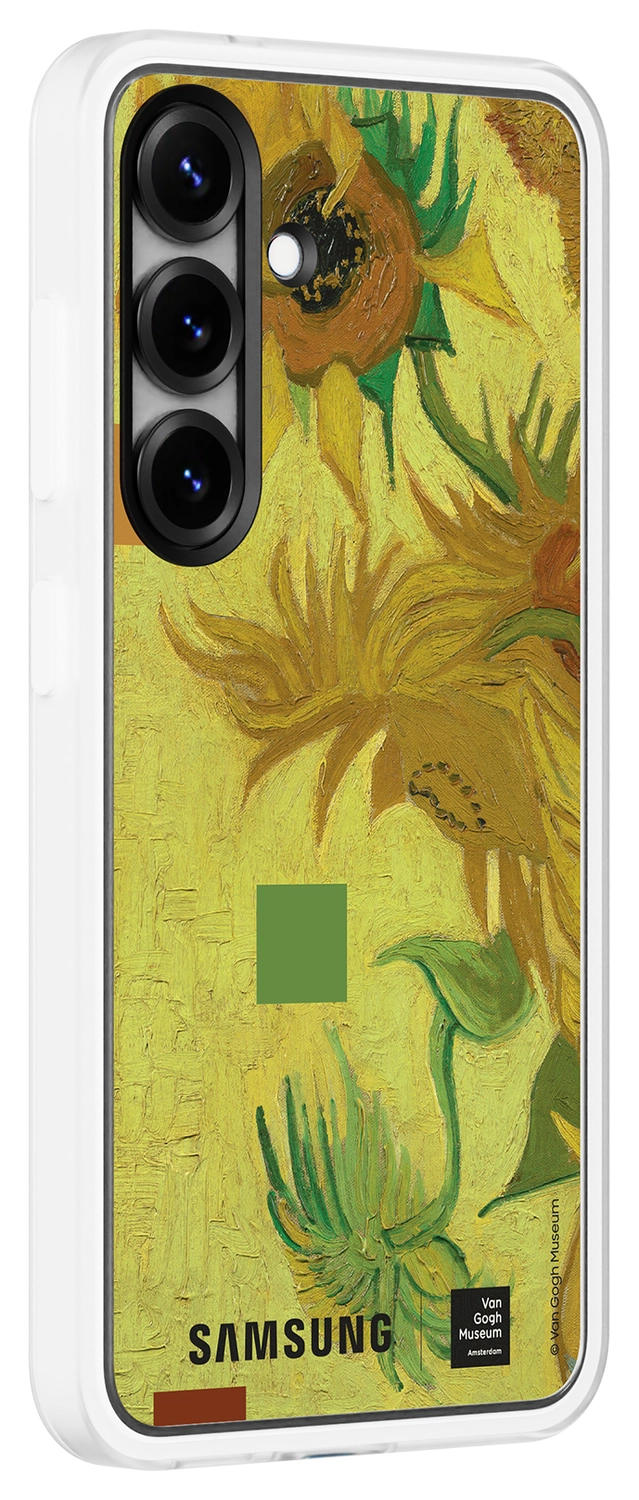 Origineel Samsung Galaxy S25 Hoesje FlipSuit Case Van Gogh Geel afbeelding 2