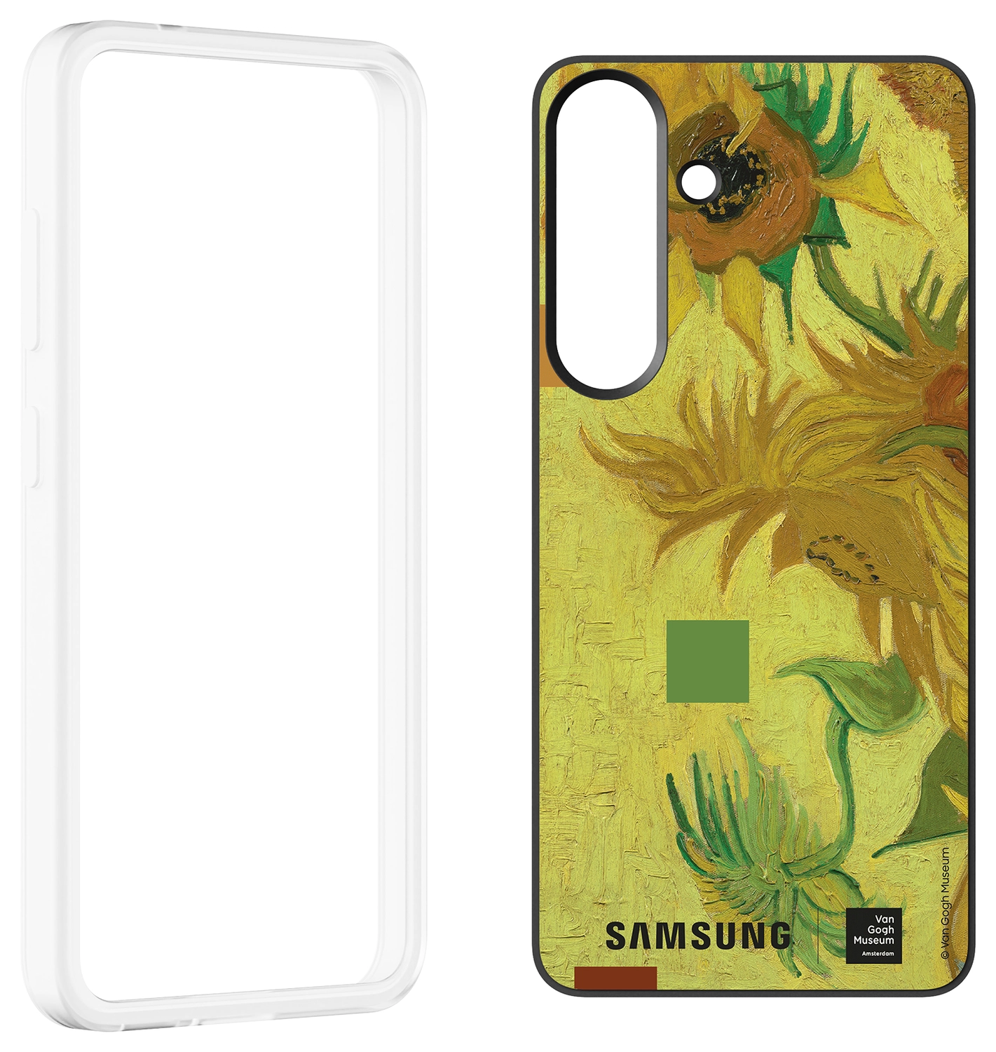 Origineel Samsung Galaxy S25 Hoesje FlipSuit Case Van Gogh Geel afbeelding 3