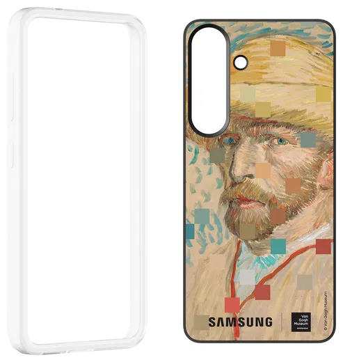 Origineel Samsung Galaxy S25 Hoesje FlipSuit Case Van Gogh Beige afbeelding 3