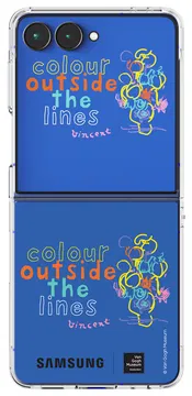 Origineel Samsung Galaxy Z Flip 7 Hoesje FlipSuit Case Van Gogh Blauw