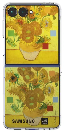 Origineel Samsung Galaxy Z Flip 7 Hoesje FlipSuit Case Van Gogh Geel afbeelding 1