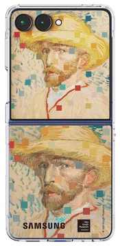Origineel Samsung Galaxy Z Flip 7 Hoesje FlipSuit Case Van Gogh Beige