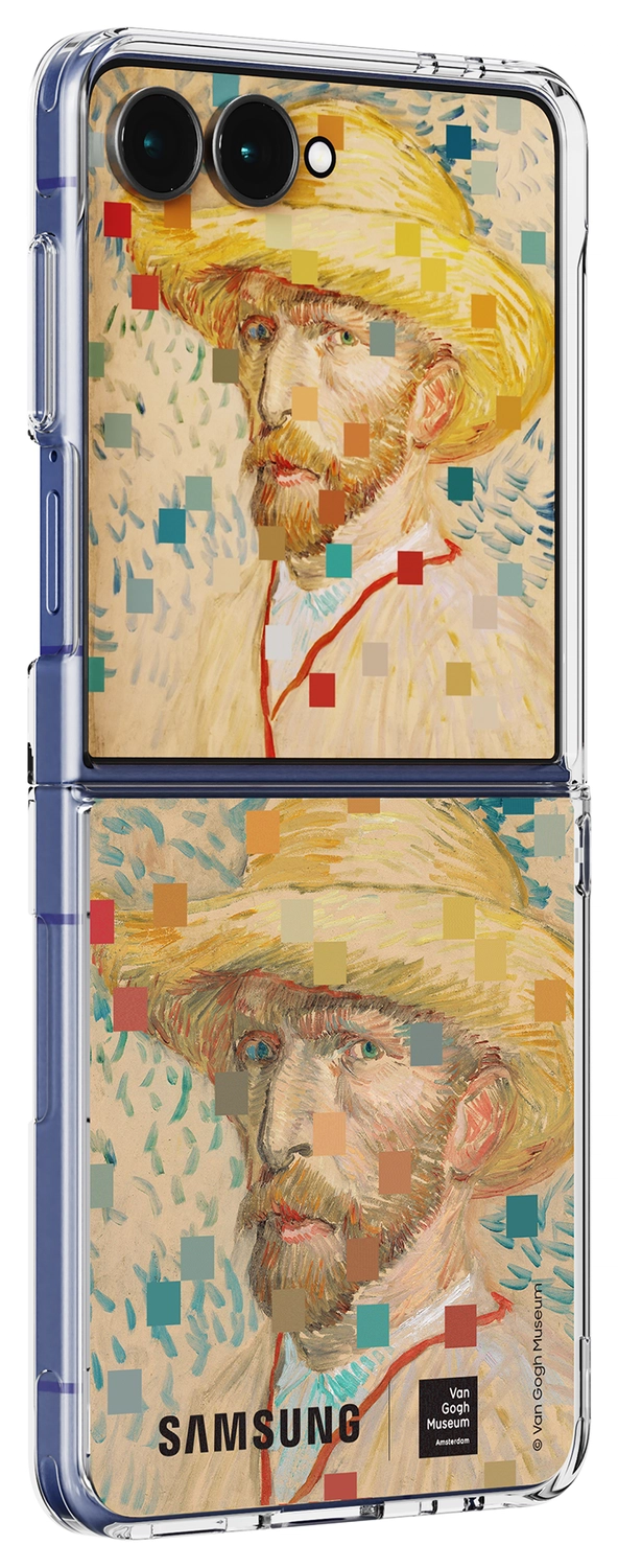 Origineel Samsung Galaxy Z Flip 7 Hoesje FlipSuit Case Van Gogh Beige afbeelding 2
