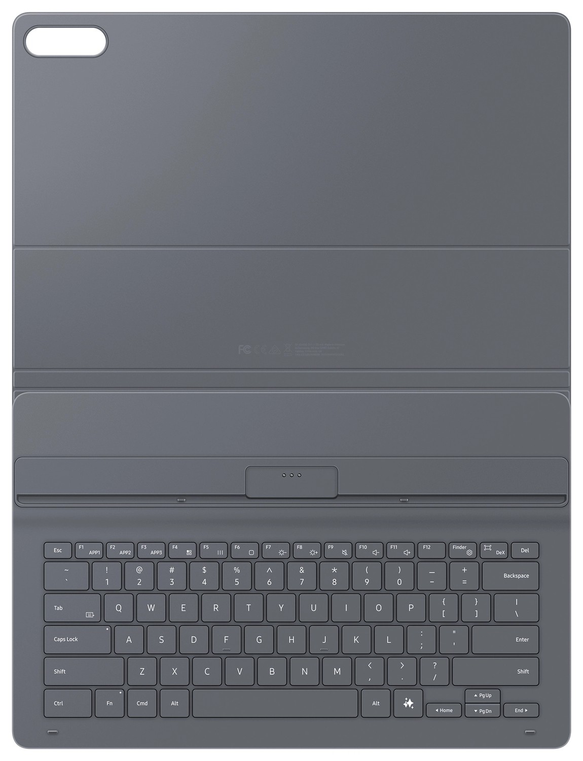 Originele Samsung Galaxy Tab S11 Ultra Hoes Book Cover Keyboard Slim Zwart afbeelding 4
