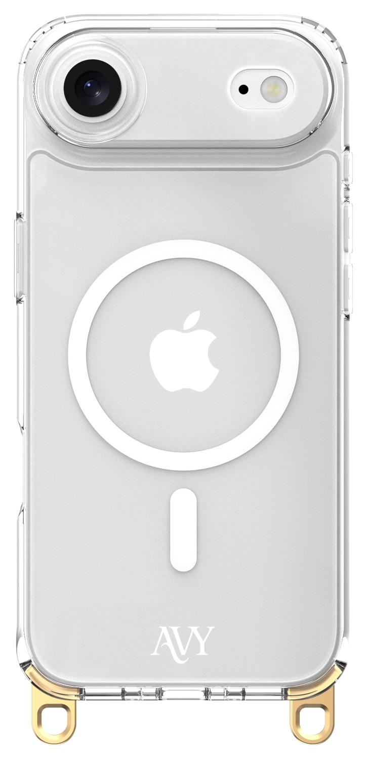 AVY Apple iPhone Air Hoesje MagSafe met Koord Haakjes Transparant afbeelding 1