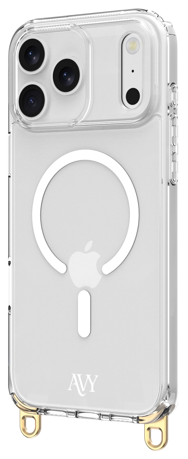 AVY Apple iPhone 17 Pro Hoesje MagSafe met Koord Haakjes Transparant afbeelding 18