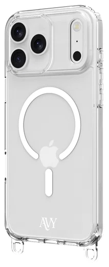 AVY Apple iPhone 17 Pro Hoesje MagSafe met Koord Haakjes Transparant afbeelding 19