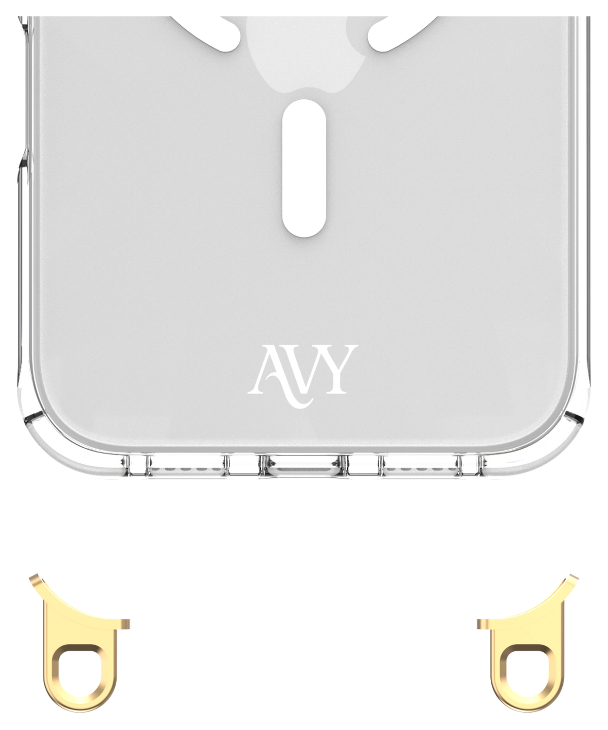 AVY Apple iPhone 17 Pro Hoesje MagSafe met Koord Haakjes Transparant afbeelding 13