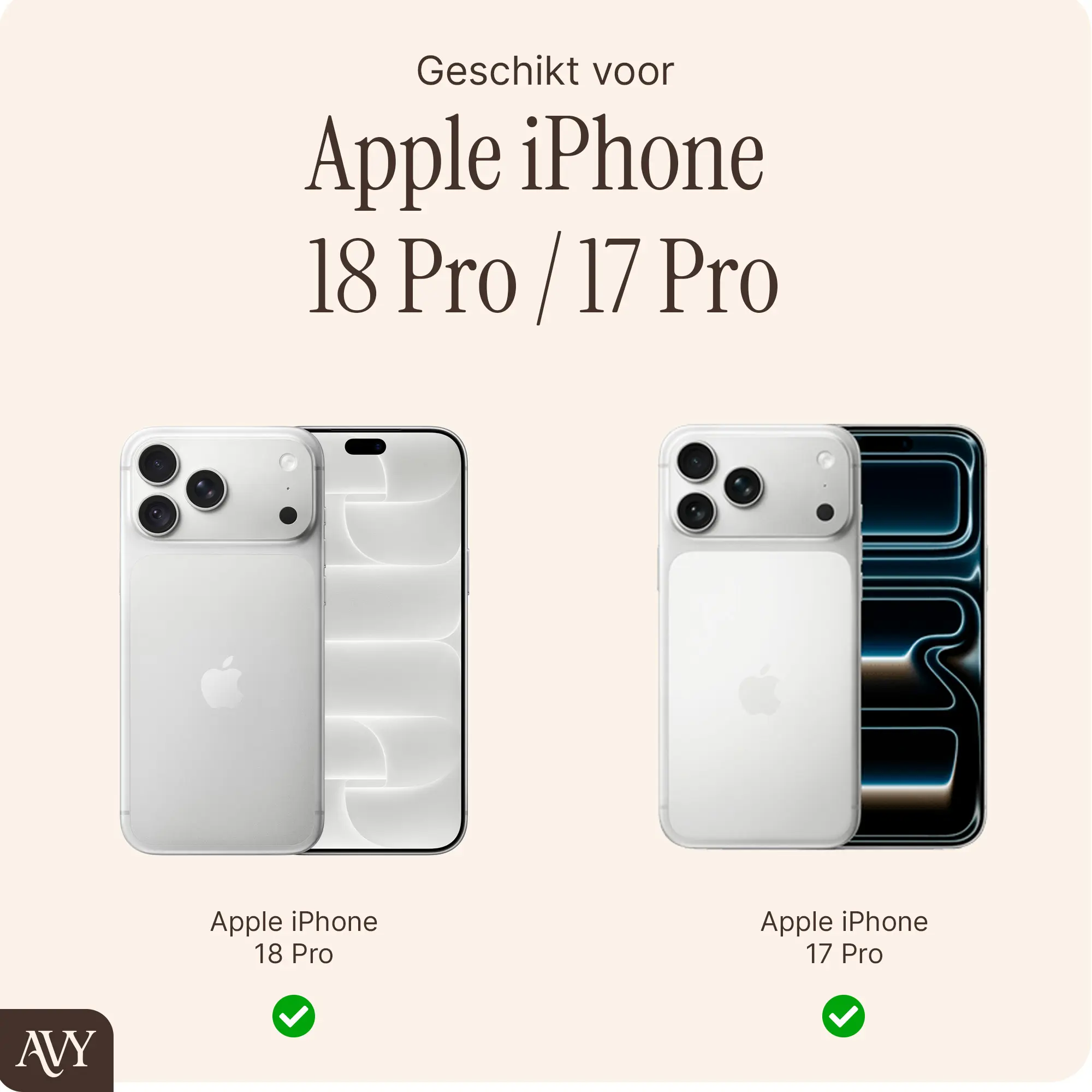 AVY Apple iPhone 18 Pro / 17 Pro Hoesje MagSafe met Koord Haakjes Transparant afbeelding 6